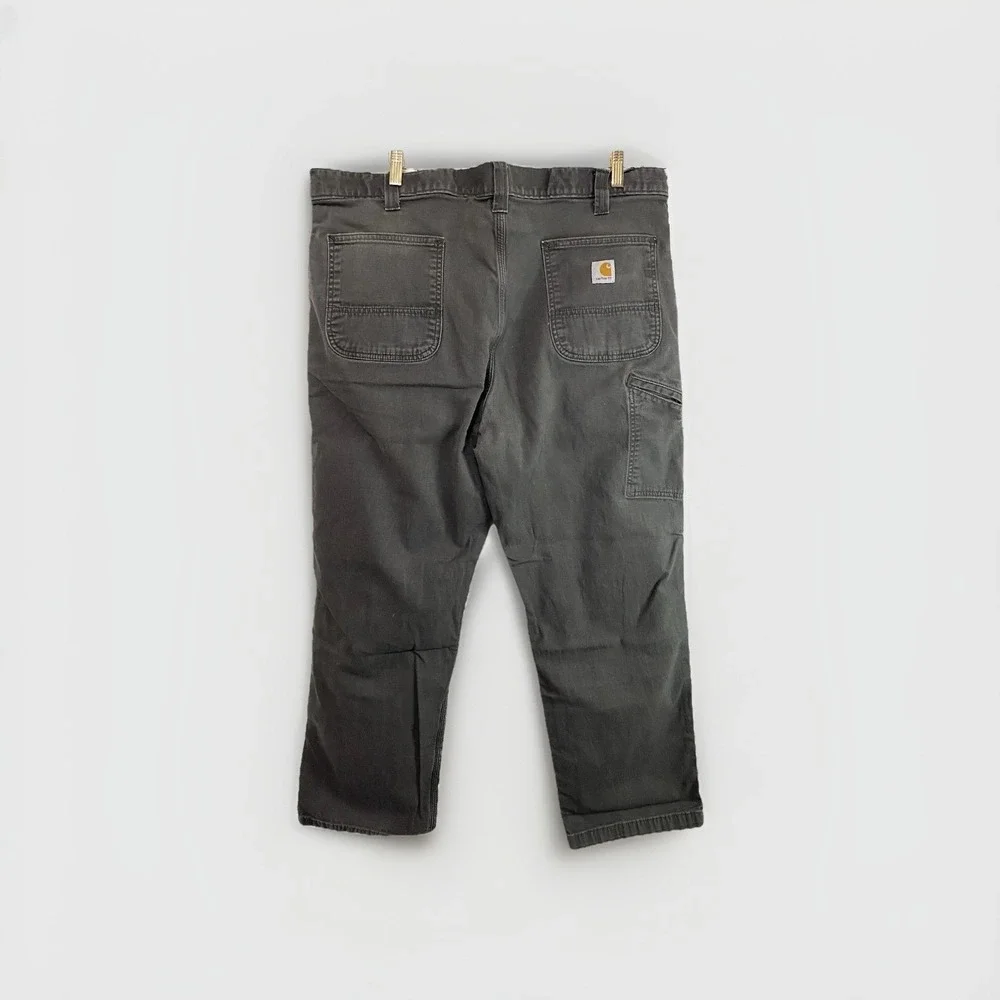 Carhartt Mens 40x30 Relaxed Fit Canvas Work Pants Shadow Grey 102291-306